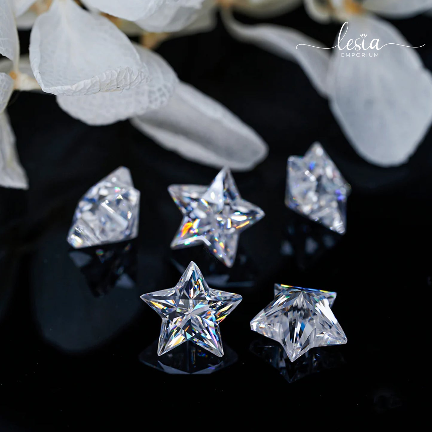Moissanite Stones (Star Cut)
