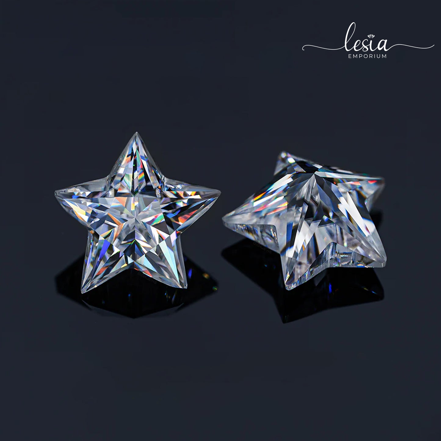 Moissanite Stones (Star Cut)