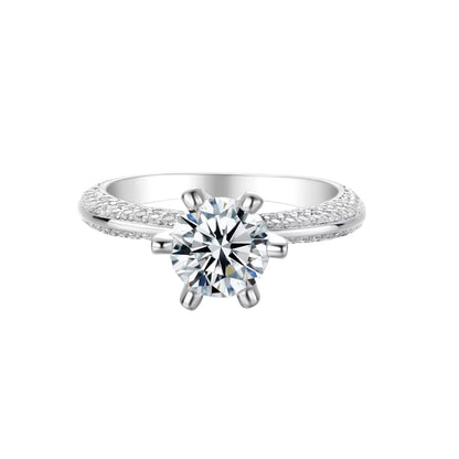 Solitaire Moissanite Ring (1 Carat)