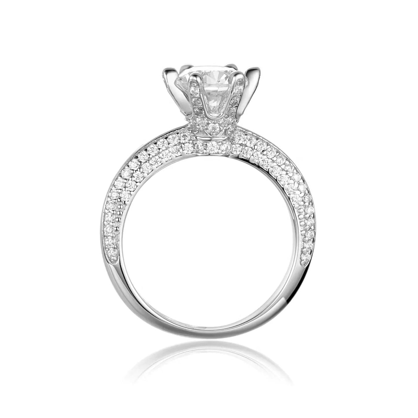 Solitaire Moissanite Ring (1 Carat)