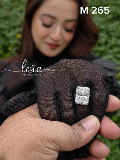 Solitaire Moissanite Ring (10 Carat)
