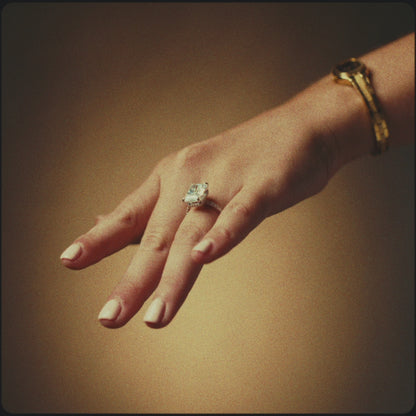 Solitaire Moissanite Ring (4.5 Carat)